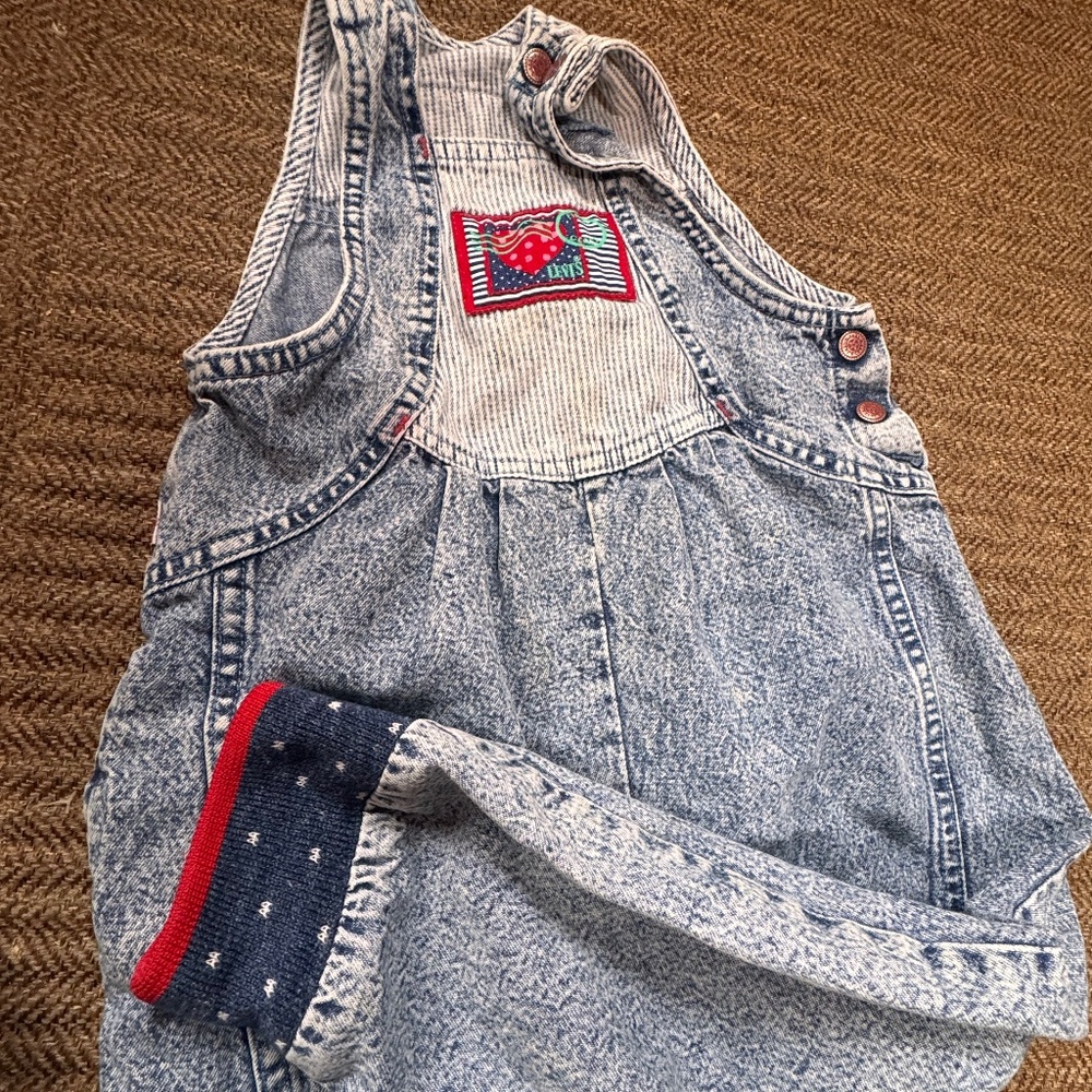Vintage little Levi’s toddler size 4 denim made in USA  Overalls